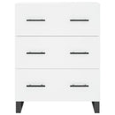 skænk 69,5x34x90 cm konstrueret træ hvid