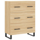 skænk 69,5x34x90 cm konstrueret træ sonoma-eg
