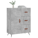 skænk 69,5x34x90 cm konstrueret træ betongrå