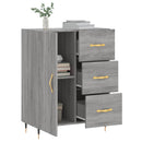 skænk 69,5x34x90 cm konstrueret træ grå sonoma-eg