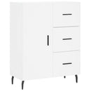 skænk 69,5x34x90 cm konstrueret træ hvid