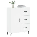 skænk 69,5x34x90 cm konstrueret træ hvid