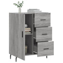 skænk 69,5x34x90 cm konstrueret træ grå sonoma-eg
