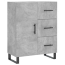 skænk 69,5x34x90 cm konstrueret træ betongrå