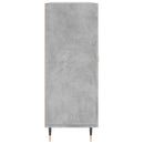 skænk 69,5x34x90 cm konstrueret træ betongrå