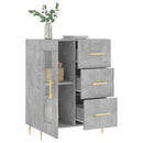 skænk 69,5x34x90 cm konstrueret træ betongrå