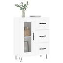 skænk 69,5x34x90 cm konstrueret træ hvid