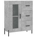 skænk 69,5x34x90 cm konstrueret træ betongrå