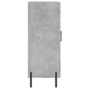 skænk 69,5x34x90 cm konstrueret træ betongrå