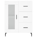 skænk 69,5x34x90 cm konstrueret træ hvid