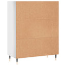 skab 69,5x32,5x90 cm konstrueret træ hvid højglans