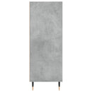 skab 69,5x32,5x90 cm konstrueret træ betongrå