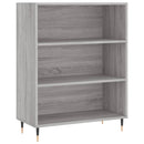 skab 69,5x32,5x90 cm konstrueret træ grå sonoma-eg