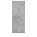 skab 69,5x32,5x90 cm konstrueret træ betongrå