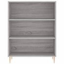 skab 69,5x32,5x90 cm konstrueret træ grå sonoma-eg
