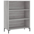 skab 69,5x32,5x90 cm konstrueret træ grå sonoma-eg