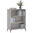 skab 69,5x32,5x90 cm konstrueret træ grå sonoma-eg