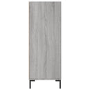 skab 69,5x32,5x90 cm konstrueret træ grå sonoma-eg