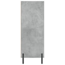 skab 69,5x32,5x90 cm konstrueret træ betongrå