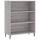 skab 69,5x32,5x90 cm konstrueret træ grå sonoma-eg