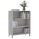 skab 69,5x32,5x90 cm konstrueret træ grå sonoma-eg