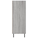 skab 69,5x32,5x90 cm konstrueret træ grå sonoma-eg