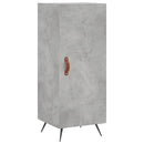 skænk 34,5x34x90 cm konstrueret træ betongrå