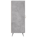 skænk 34,5x34x90 cm konstrueret træ betongrå