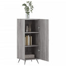 skænk 34,5x34x90 cm konstrueret træ grå sonoma-eg