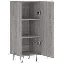 skænk 34,5x34x90 cm konstrueret træ grå sonoma-eg