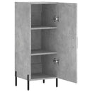 skænk 34,5x34x90 cm konstrueret træ betongrå