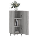 skænk 34,5x34x90 cm konstrueret træ grå sonoma-eg