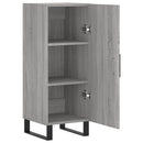 skænk 34,5x34x90 cm konstrueret træ grå sonoma-eg
