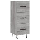 skænk 34,5x34x90 cm konstrueret træ grå sonoma-eg