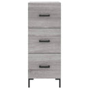 skænk 34,5x34x90 cm konstrueret træ grå sonoma-eg