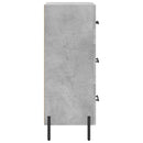 skænk 34,5x34x90 cm konstrueret træ betongrå