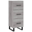 skænk 34,5x34x90 cm konstrueret træ grå sonoma-eg