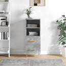 skænk 34,5x34x90 cm konstrueret træ betongrå