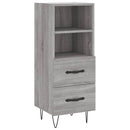skænk 34,5x34x90 cm konstrueret træ grå sonoma-eg
