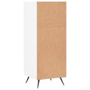 hyldeskab 34,5x32,5x90 cm konstrueret træ hvid
