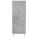 skænk 34,5x32,5x90 cm konstrueret træ betongrå