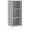 skænk 34,5x32,5x90 cm konstrueret træ grå sonoma-eg