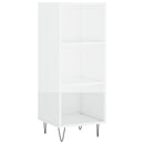 skænk 34,5x32,5x90 cm konstrueret træ hvid højglans