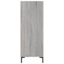 skænk 34,5x32,5x90 cm konstrueret træ grå sonoma-eg