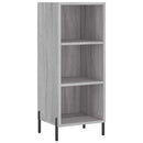 skænk 34,5x32,5x90 cm konstrueret træ grå sonoma-eg