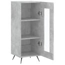 skænk 34,5x34x90 cm konstrueret træ betongrå