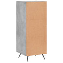 skænk 34,5x34x90 cm konstrueret træ betongrå