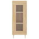 skænk 34,5x34x90 cm konstrueret træ sonoma-eg