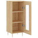 skænk 34,5x34x90 cm konstrueret træ sonoma-eg