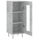 skænk 34,5x34x90 cm konstrueret træ betongrå